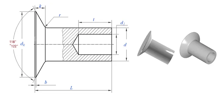 Stainless Steel Semi Tubular Rivets