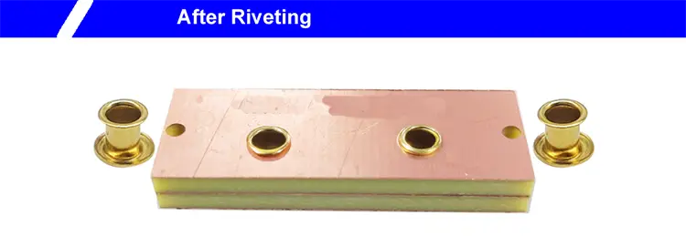 Copper tubular rivets